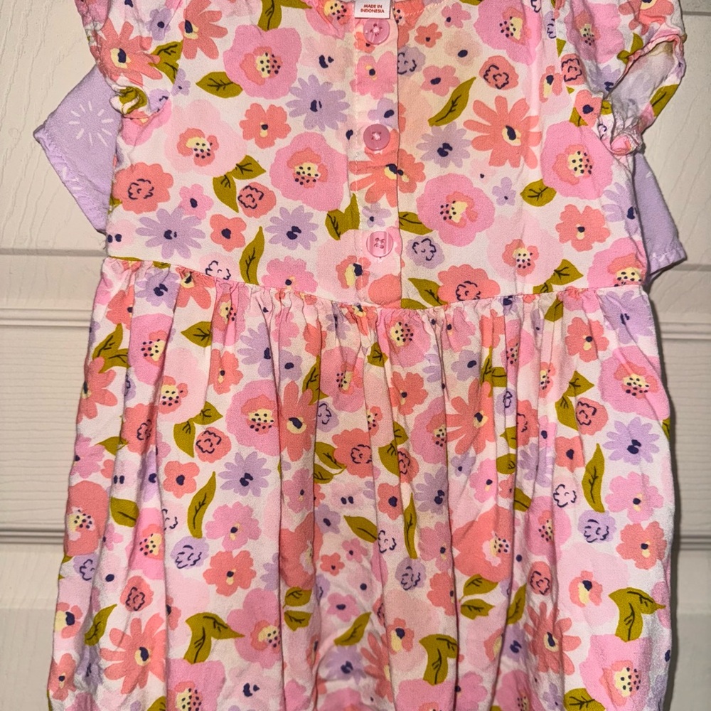 Cat & Jack Pink Floral Kids Dress